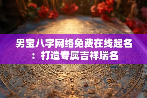 男宝八字网络免费在线起名:打造专属吉祥瑞名 男宝八字网络免费在线起名:打造专属吉祥瑞名
