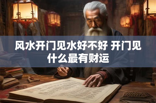 风水开门见水好不好 开门见什么最有财运