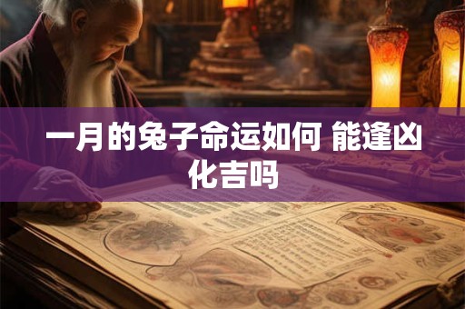 一月的兔子命运如何 能逢凶化吉吗