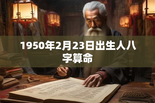 1950年2月23日出生人八字算命