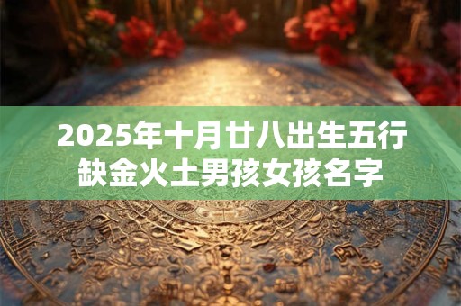 2025年十月廿八出生五行缺金火土男孩女孩名字