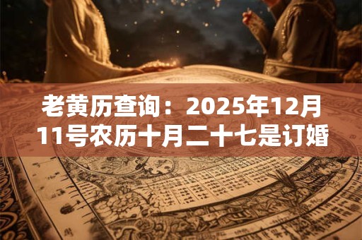 老黄历查询：2025年12月11号农历十月二十七是订婚吉日吗
