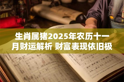 生肖属猪2025年农历十一月财运解析 财富表现依旧极佳