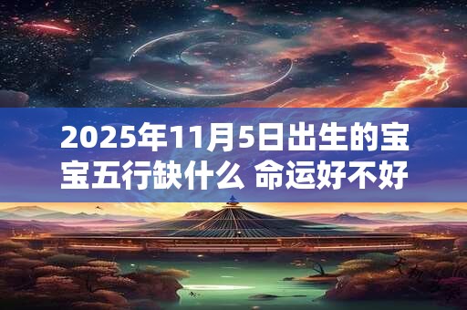 2025年11月5日出生的宝宝五行缺什么 命运好不好