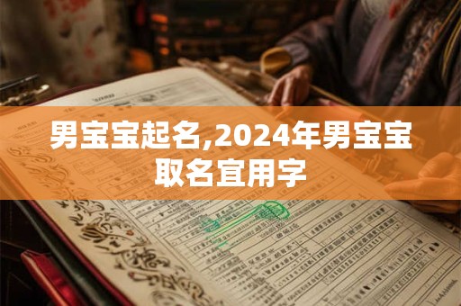 男宝宝起名,2024年男宝宝取名宜用字