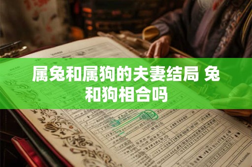 属兔和属狗的夫妻结局 兔和狗相合吗