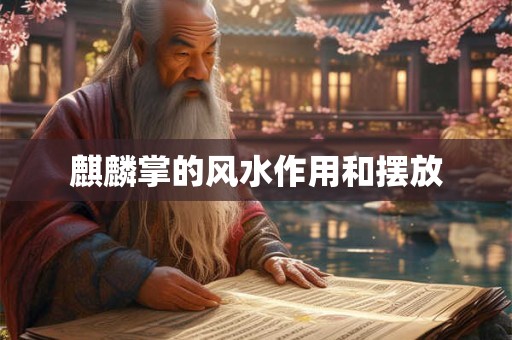 麒麟掌的风水作用和摆放