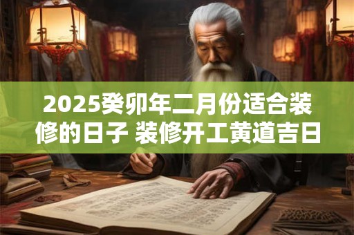 2025癸卯年二月份适合装修的日子 装修开工黄道吉日