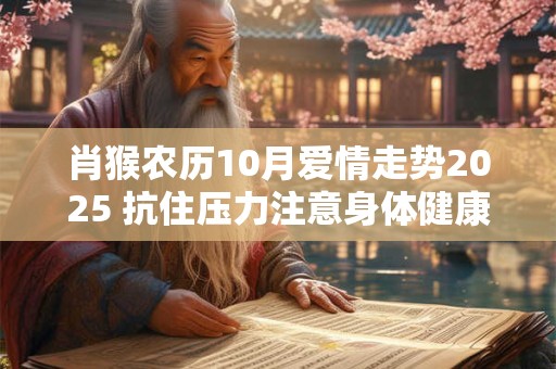 肖猴农历10月爱情走势2025 抗住压力注意身体健康