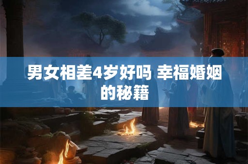 男女相差4岁好吗 幸福婚姻的秘籍