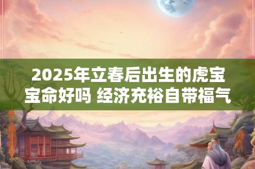 2025年立春后出生的虎宝宝命好吗 经济充裕自带福气