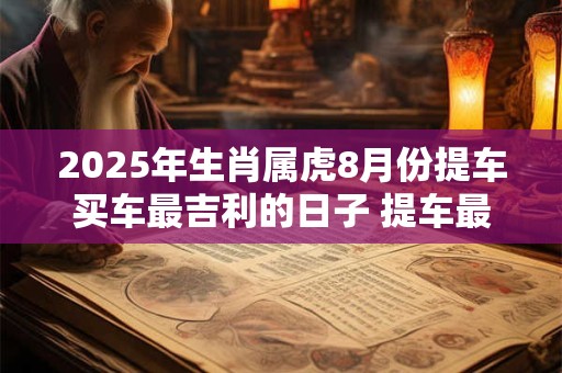 2025年生肖属虎8月份提车买车最吉利的日子 提车最佳日子