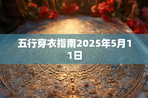五行穿衣指南2025年5月11日