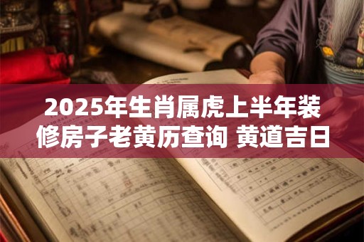 2025年生肖属虎上半年装修房子老黄历查询 黄道吉日分析