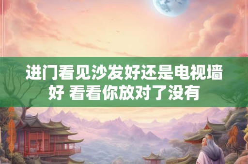 进门看见沙发好还是电视墙好 看看你放对了没有