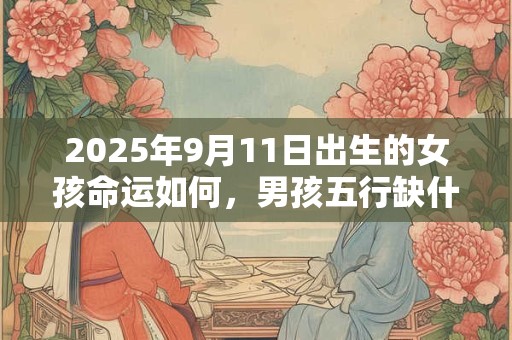 2025年9月11日出生的女孩命运如何，男孩五行缺什么
