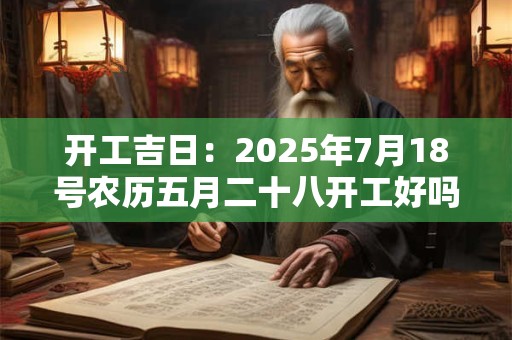 开工吉日：2025年7月18号农历五月二十八开工好吗