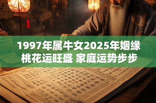 1997年属牛女2025年姻缘 桃花运旺盛 家庭运势步步高升
