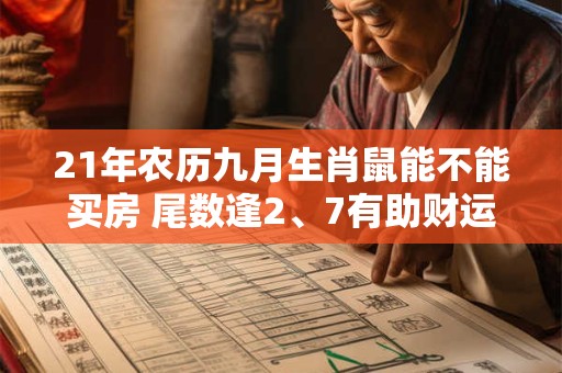 21年农历九月生肖鼠能不能买房 尾数逢2、7有助财运