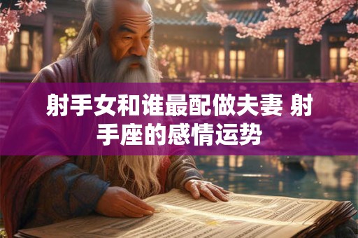 射手女和谁最配做夫妻 射手座的感情运势
