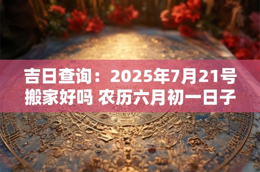 吉日查询：2025年7月21号搬家好吗 农历六月初一日子好吗