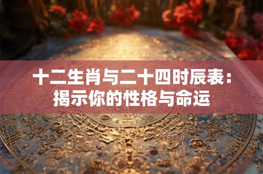 十二生肖与二十四时辰表：揭示你的性格与命运