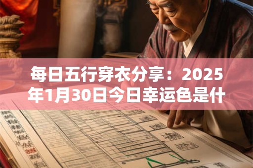 每日五行穿衣分享：2025年1月30日今日幸运色是什么