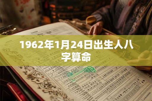 1962年1月24日出生人八字算命