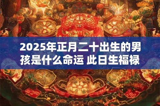 2025年正月二十出生的男孩是什么命运 此日生福禄双至