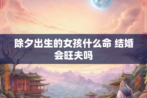 除夕出生的女孩什么命 结婚会旺夫吗