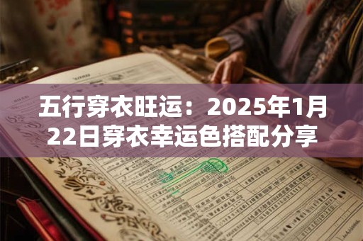 五行穿衣旺运：2025年1月22日穿衣幸运色搭配分享