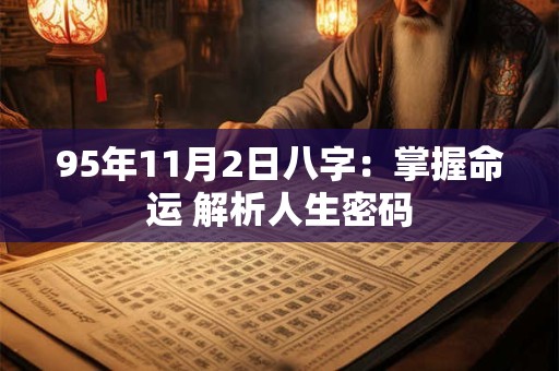 95年11月2日八字：掌握命运 解析人生密码