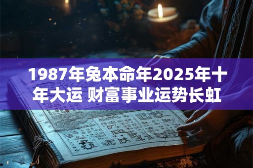 1987年兔本命年2025年十年大运 财富事业运势长虹