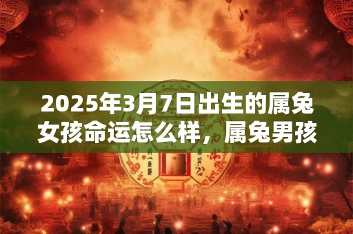 2025年3月7日出生的属兔女孩命运怎么样，属兔男孩是什么命