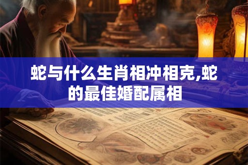 蛇与什么生肖相冲相克,蛇的最佳婚配属相