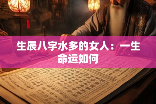 生辰八字水多的女人:一生命运如何 生辰八字水多的女人:一生命运如何