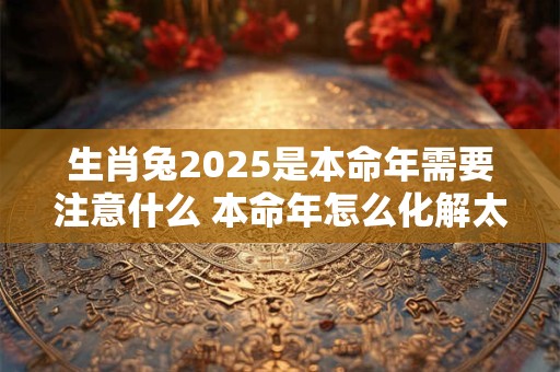 生肖兔2025是本命年需要注意什么 本命年怎么化解太岁