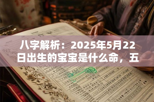 八字解析：2025年5月22日出生的宝宝是什么命，五行缺什么