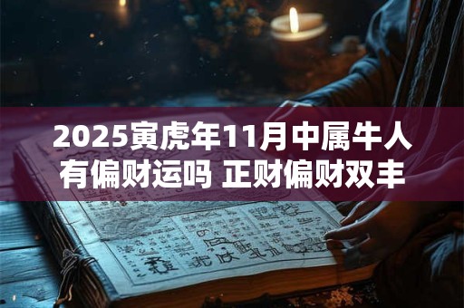2025寅虎年11月中属牛人有偏财运吗 正财偏财双丰收