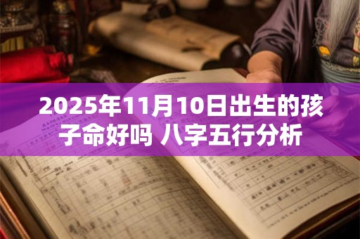 2025年11月10日出生的孩子命好吗 八字五行分析