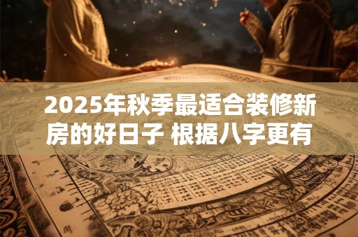 2025年秋季最适合装修新房的好日子 根据八字更有效