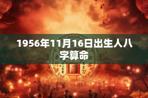 1956年11月16日出生人八字算命
