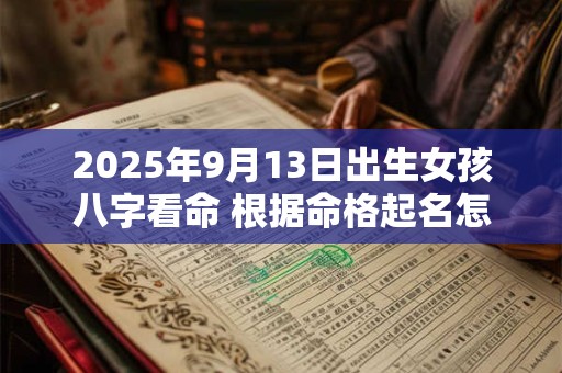 2025年9月13日出生女孩八字看命 根据命格起名怎么取