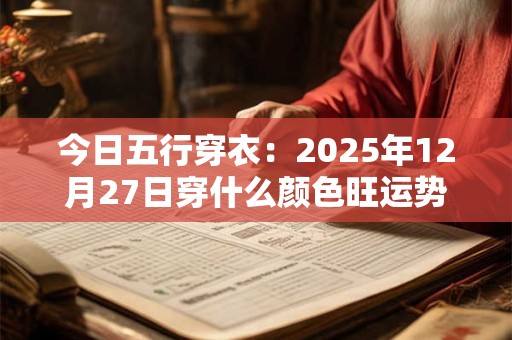 今日五行穿衣：2025年12月27日穿什么颜色旺运势