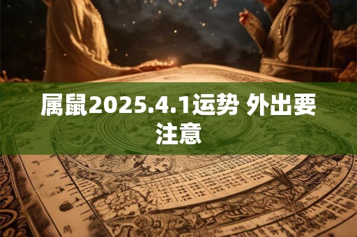 属鼠2025.4.1运势 外出要注意
