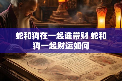 蛇和狗在一起谁带财 蛇和狗一起财运如何