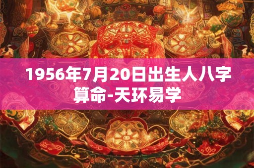1956年7月20日出生人八字算命-天环易学