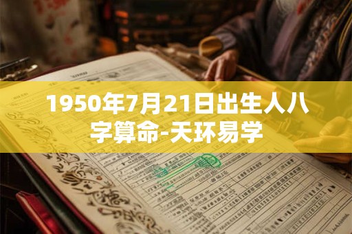 1950年7月21日出生人八字算命-天环易学