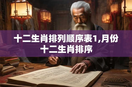 十二生肖排列顺序表1,月份十二生肖排序
