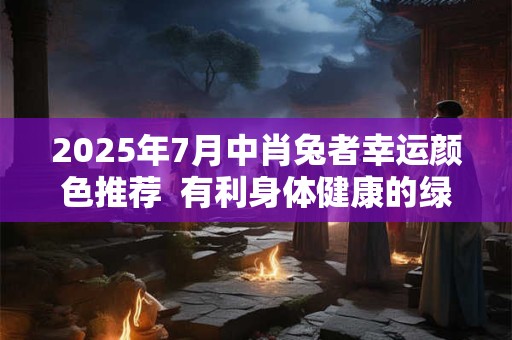 2025年7月中肖兔者幸运颜色推荐  有利身体健康的绿色